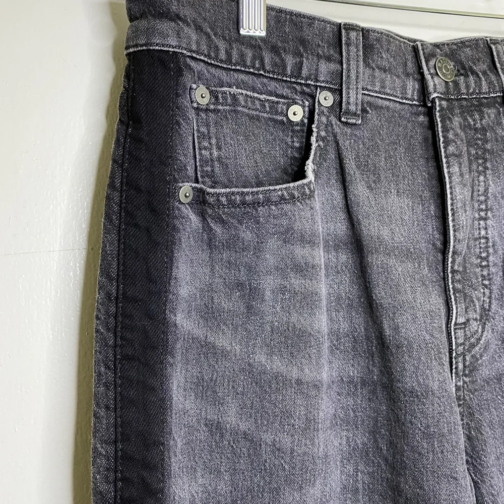 Madewell Women's Charcoal Straight Leg Jeans - Picture 9 of 16